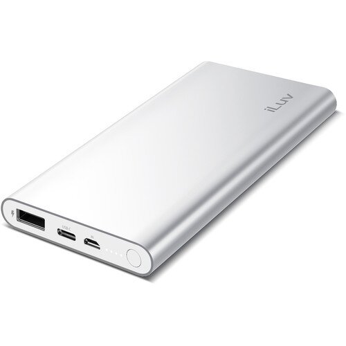 iLuv myPower 100 USB-C 10000 mAh Slim Portable Battery Pack