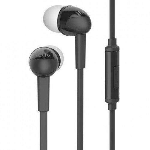 iLuv Peppermint Talk In-Ear Wired Headphones - Black