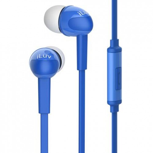 iLuv Peppermint Talk In-Ear Wired Headphones - Blue