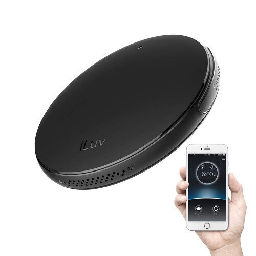 iLuv SmartShaker 2 Portable Travel Bed Shaker Alarm Clock - Black