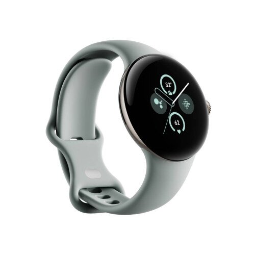 Google Pixel Watch 2 - Champagne Gold Aluminum Case / Hazel Active Band