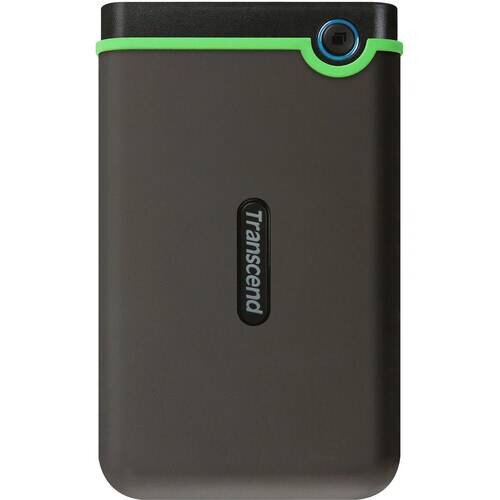 Transcend StoreJet 25M3 Ruggedized Portable Hard Drive - Iron Gray - 1TB