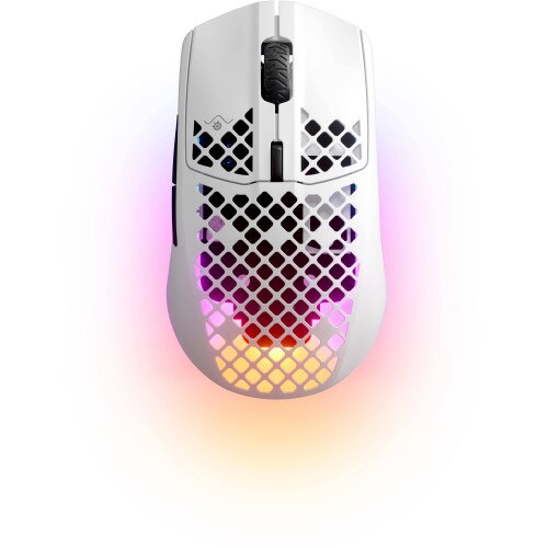 SteelSeries Aerox 3 Wireless 2022 Edition Ultra Lightweight Gaming Mouse - Snow