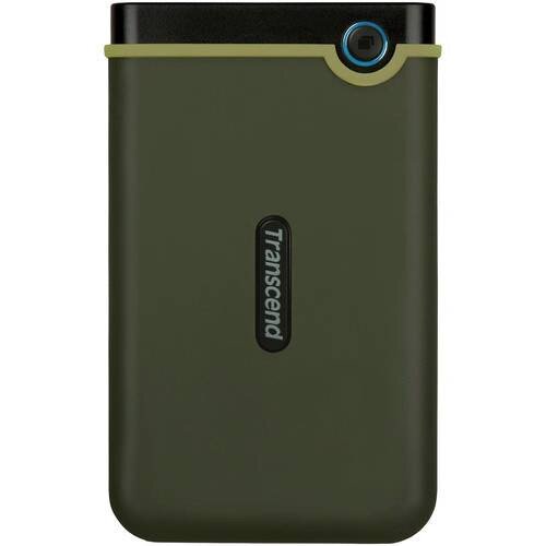 Transcend StoreJet 25M3 Ruggedized Portable Hard Drive - 2TB - Military Green