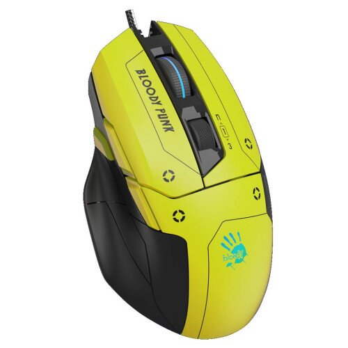Bloody W70 Max RGB Gaming Mouse - Punk Yellow