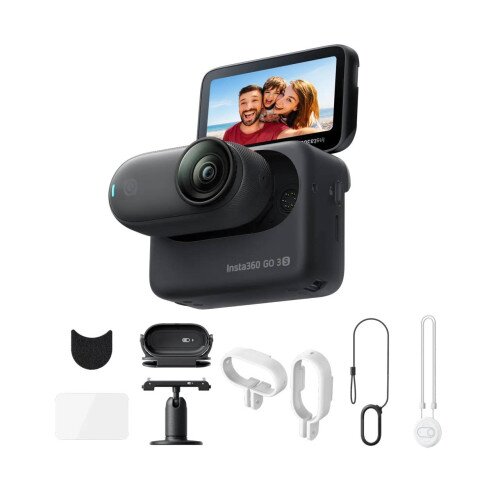 Insta360 GO 3S Action Camera - 64GB - Action Bundle - Midnight Black