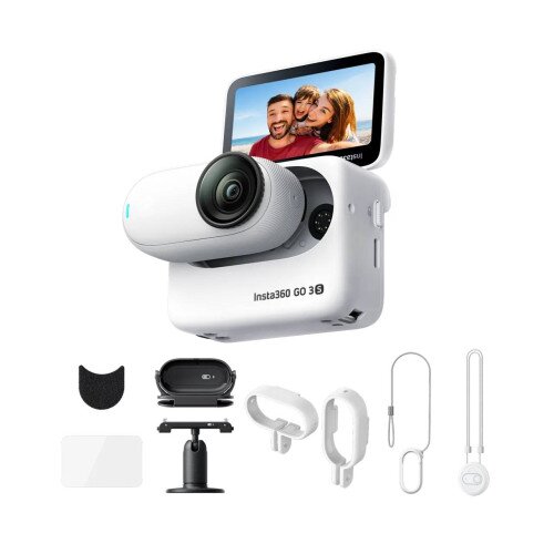 Insta360 GO 3S Action Camera - 128GB - Action Bundle - Arctic White