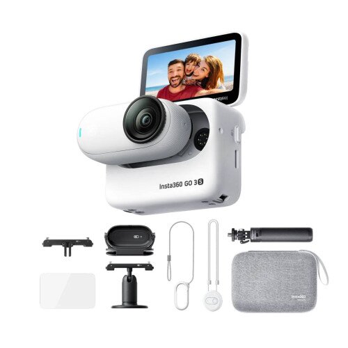 Insta360 GO 3S Action Camera - 64GB - Ultimate Bundle - Arctic White