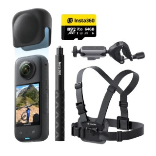 Insta360 X3 Waterproof 360 Action Camera - Bike Kit