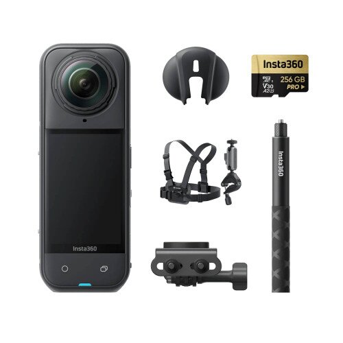 Insta360 X5 Flagship 8K 360 Action Camera - 256GB MicroSD Card - Road Cycling Bundle (Independent)
