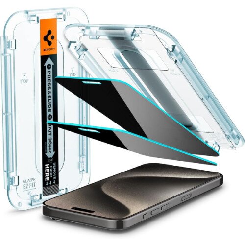 Spigen GLAS.tR EZ Fit Screen Protector for iPhone 15 Pro Max