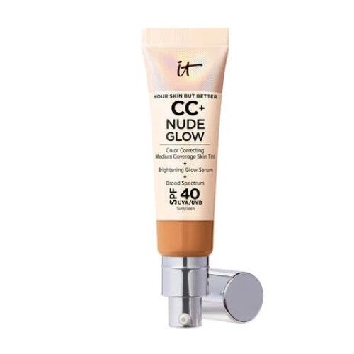 IT Cosmetics CC+ Nude Glow Lightweight Foundation + Glow Serum with SPF 40 - Tan