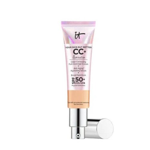 IT Cosmetics CC+ Cream Illumination Full-Coverage Foundation with SPF 50+ - Neutral Medium
