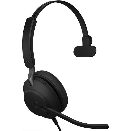 Jabra Evolve2 40 Wired On-Ear Headset - Unified Communication - USB-C - Mono