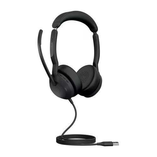 Jabra Evolve2 50 Wired On-Ear Headset - Unified Communication - USB-A - Stereo