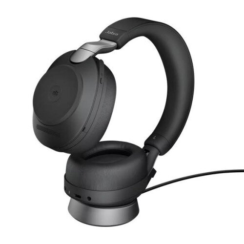 Jabra Evolve2 85 Wireless Headset - Microsoft Teams - USB-A - Charging Stand - Black