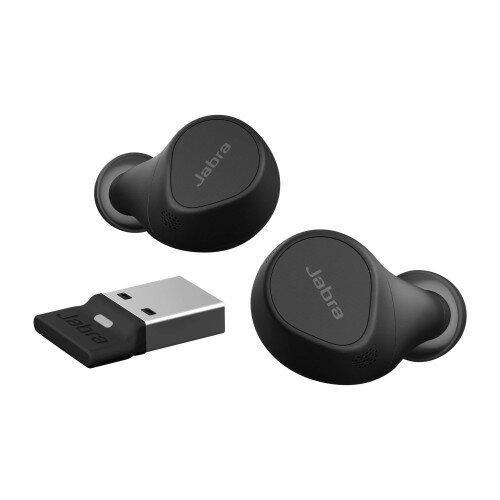 Jabra Evolve2 True Wireless Earbuds - Unified Communication - USB-A - Wireless Charging Pad