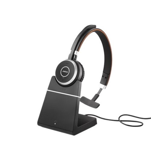 Jabra Evolve 65 Bluetooth Office Headset - MS Stereo with Charging Stand