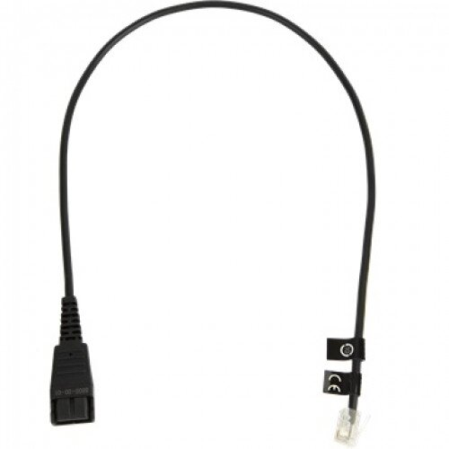 Jabra Quick Disconnect (QD) Straight Bottom Cord, 0.5 meter