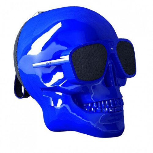 Jarre AeroSkull XS + Portable Bluetooth Speaker - Glossy Blue