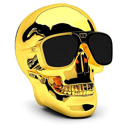 Jarre AeroSkull XS + Portable Bluetooth Speaker - Chrome Gold