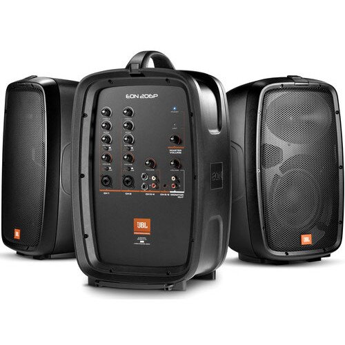 JBL EON206P Portable 6.5” Two-Way System with Detachable Powered Mixer
