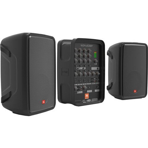 JBL EON208P Portable 8" 2-Way PA with Powered 8-Channel Mixer and Bluetooth