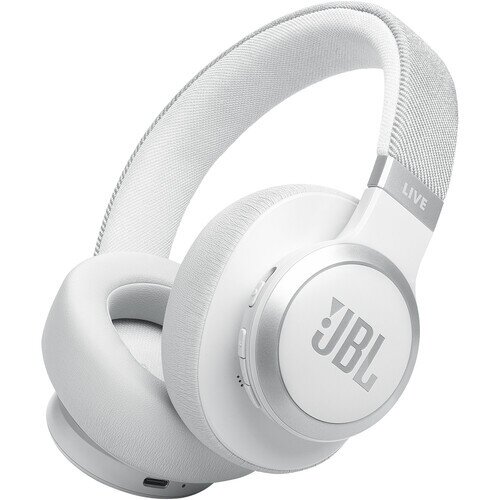 JBL Live 770NC Wireless Over-Ear Headphones - White