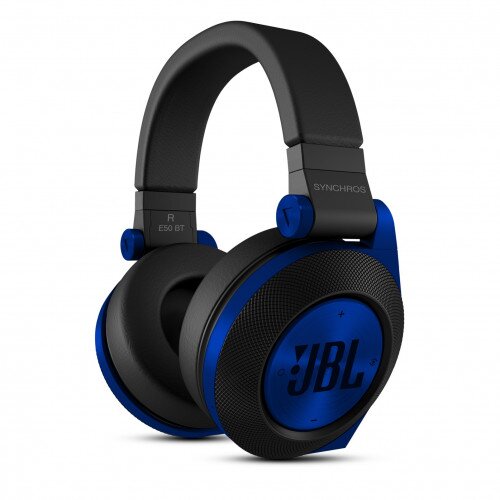JBL Synchros E50BT Over-Ear Bluetooth Headphones - Blue