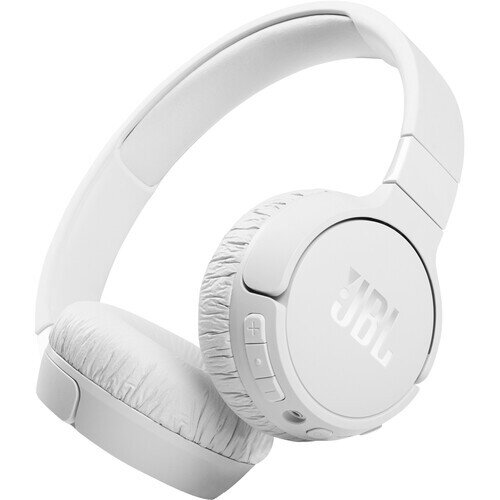 JBL Tune 660NC Wireless On-Ear Active Noise-Cancelling Headphones - White