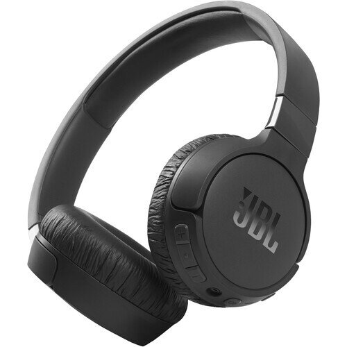 JBL Tune 660NC Wireless On-Ear Active Noise-Cancelling Headphones - Black