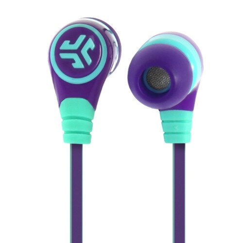 JLab Audio Diego in-Ear Earbuds - Miami Purple / Mint - 23
