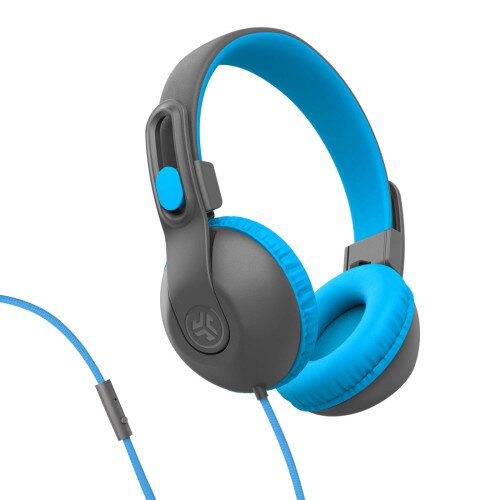 JLab Audio JBuddies Studio 2 On-Ear Kids Wired Headphones - Blue Gray