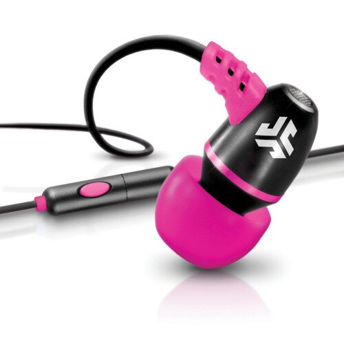 JLab Audio Metal Earbuds - Black/Pink