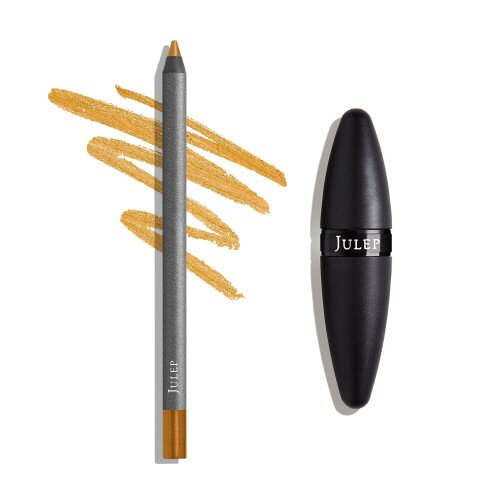Julep Pencil Met Gel + Torpedo Sharpener (2pc) - Gilded Gold Shimmer