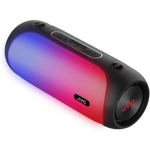 JVC SPPA7BT Illuminated Portable Wireless Speaker - Black
