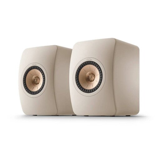 KEF LS50 Meta HiFi Bookshelf Speakers - Sand Shell