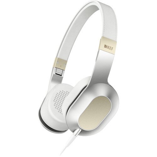 KEF M400 On-Ear Headphones - Champagne White