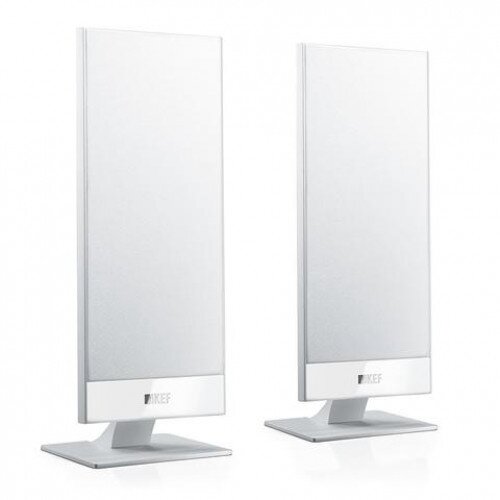 KEF T101 UltraThin Satellite Speaker Pair - White