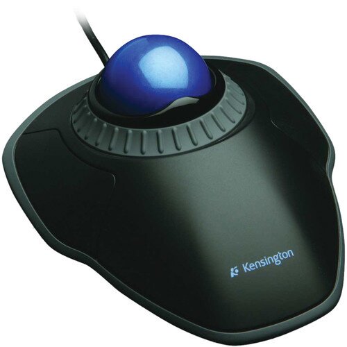 Kensington Orbit Wired Trackball with Scroll Ring - Black