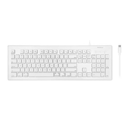 Macally USB C Keyboard For Mac / PC - Full-Size