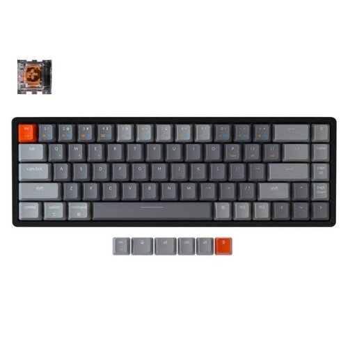 Keychron K6 Wireless Mechanical Keyboard - Brown Switch - RGB Backlight Aluminum Frame - LK Optical