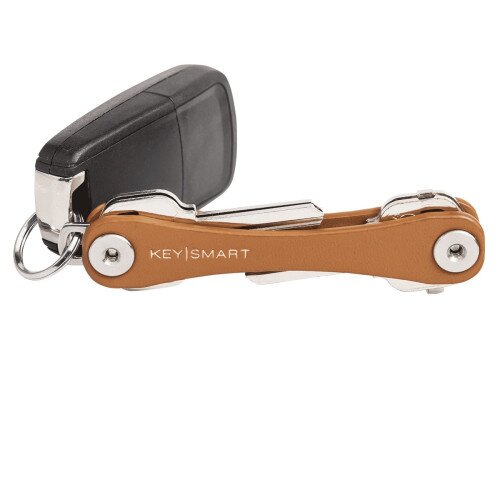 KeySmart Leather Premium Key Holder - Tan