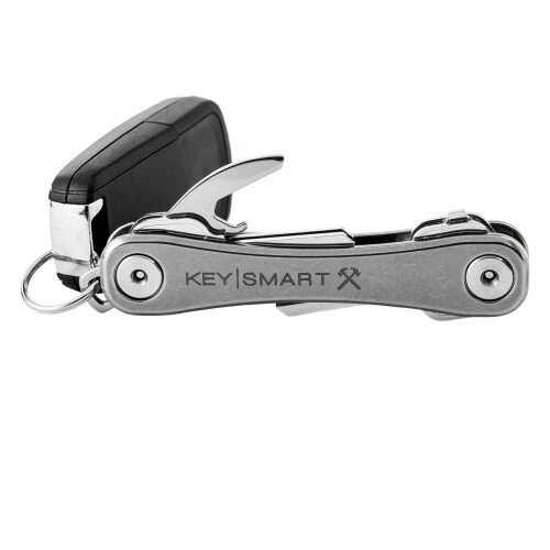 KeySmart Rugged Durable Key Holder - Titanium