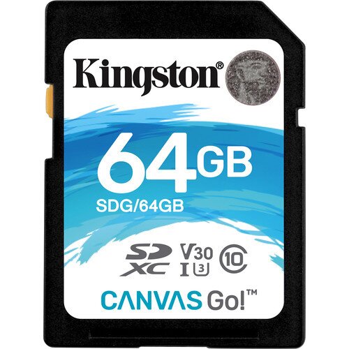 Kingston Canvas Go! Class 10 SDHC/SDXC Card - 64GB