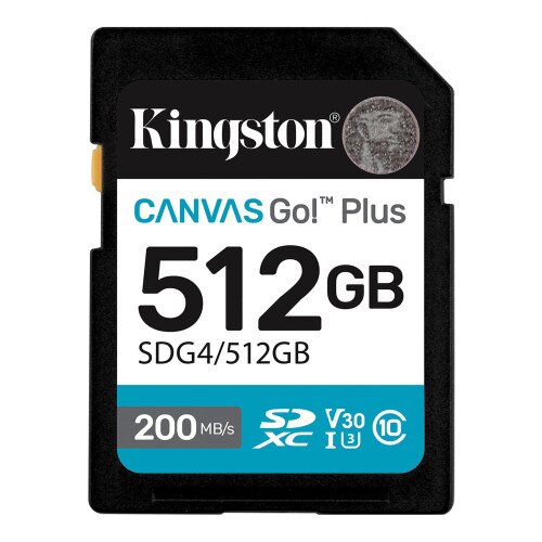 Kingston Canvas Go! Plus SD UHS-I Memory Card - 512GB