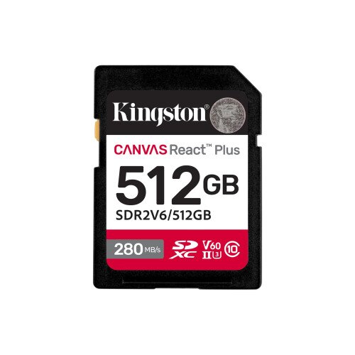 Kingston Canvas React Plus V60 SD Memory Card - 512GB