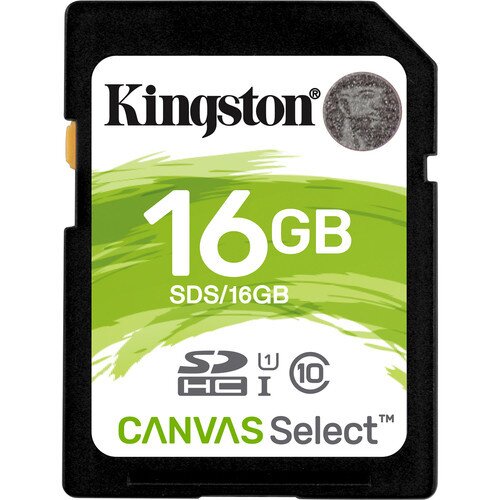 Kingston Canvas Select Class 10 SDHC/SDXC Card - 16GB