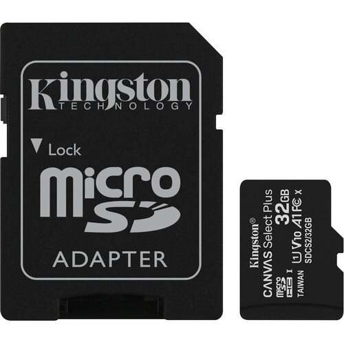 Kingston Canvas Select Plus microSD Card - 32GB - Two Pack - SD Adapter