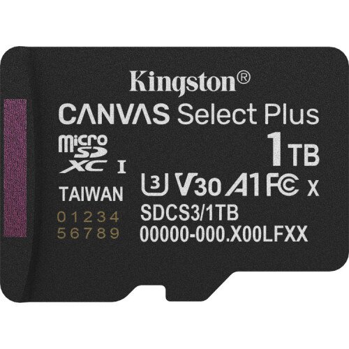 Kingston Canvas Select Plus microSD Memory Card - 1TB